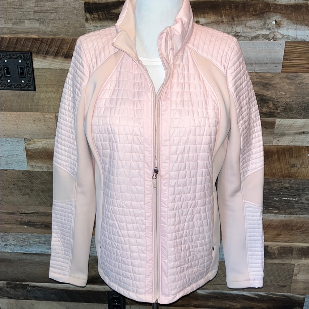 Valiant hybrid puffer light weight Pink Quilted Jacket